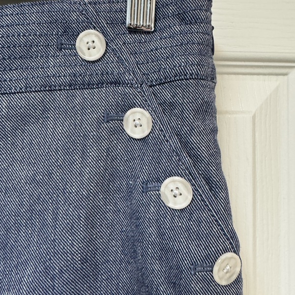 Blue A-Line Skirt for Work - Picture 3 of 11